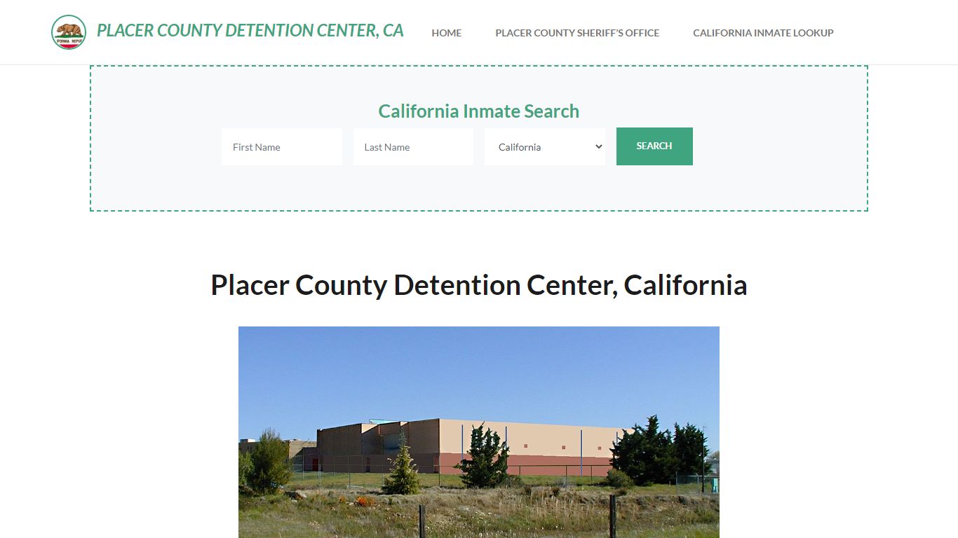 Placer County Detention Center, CA Inmate Roster, Offender Search